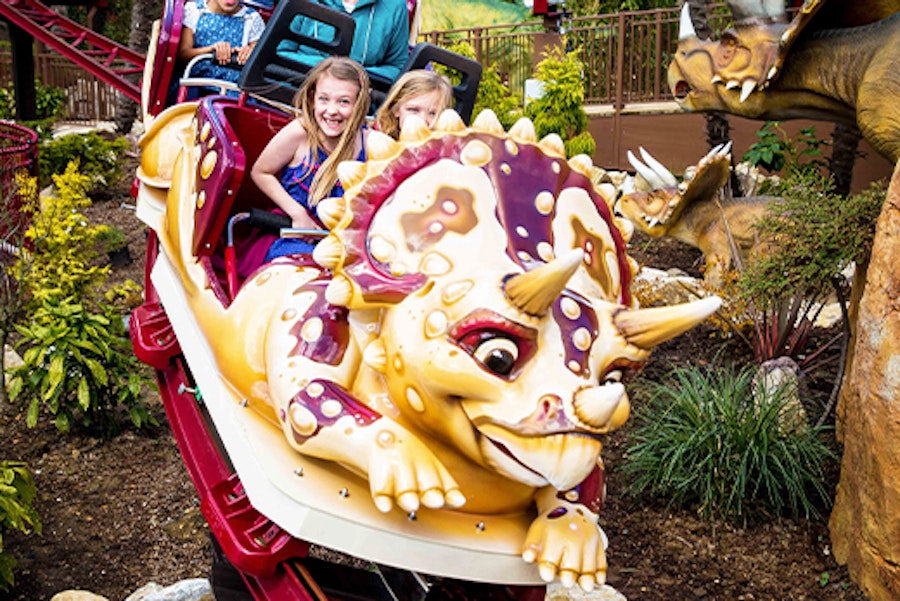 Dino Chase ride at Paultons Park