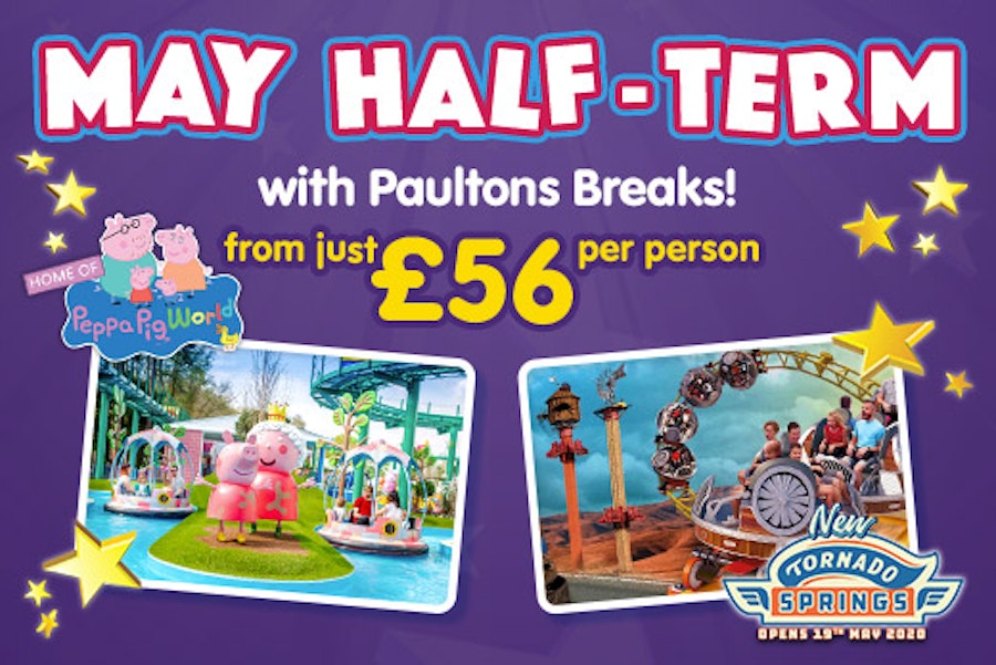 2020 May half Term breaks at Paultons Park and Peppa Pig World!
