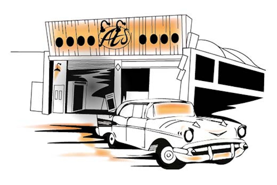 Al's Garage at Paultons Park.