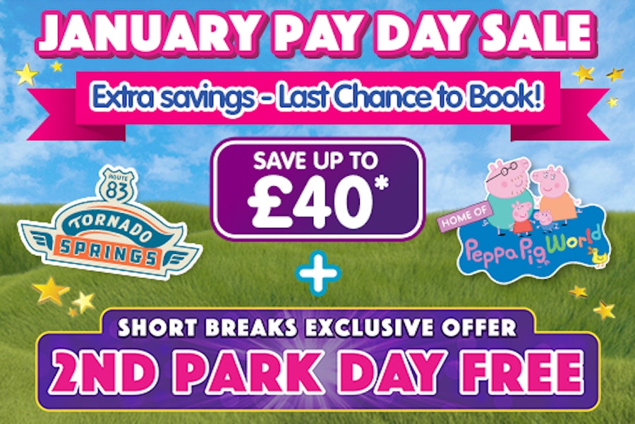 January Pay Day Sale with Paultons Breaks