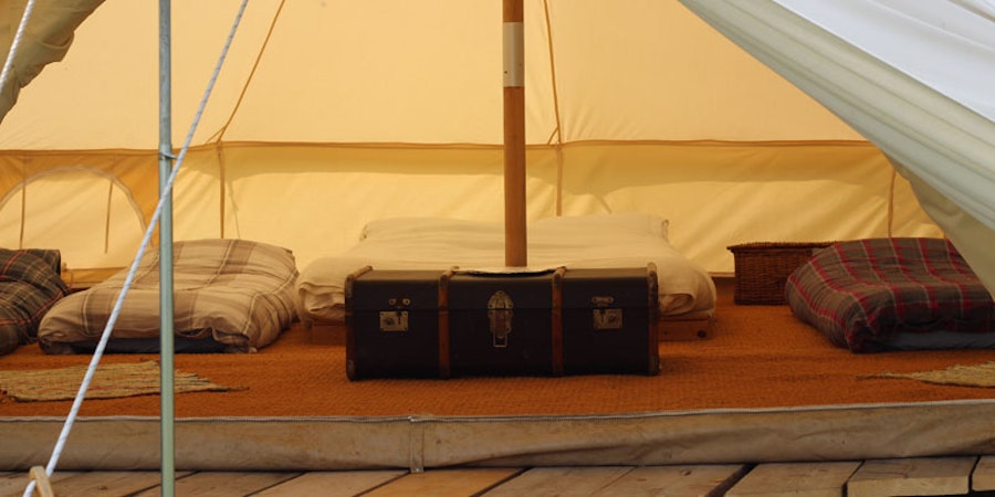 Meadow View Bell Tents - room
