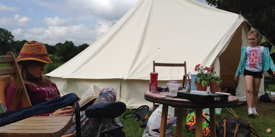 Meadow View Bell Tents - table