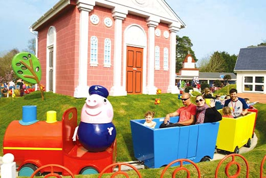 Grandpa Pigs Little Train ride at Peppa Pig World