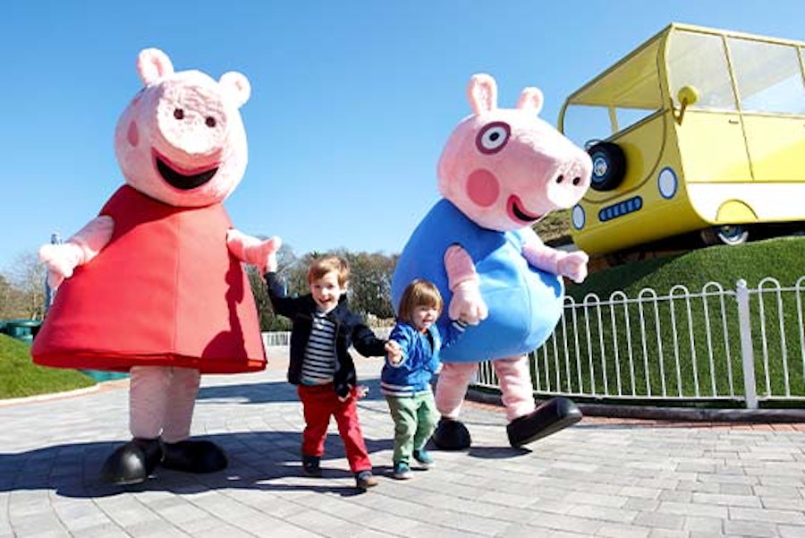 Meet and greet with Peppa Pig and George at Peppa Pig World