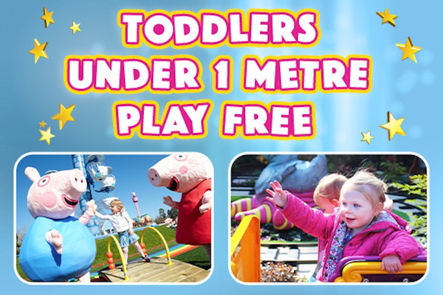 Toddlers play free at Paultons Park