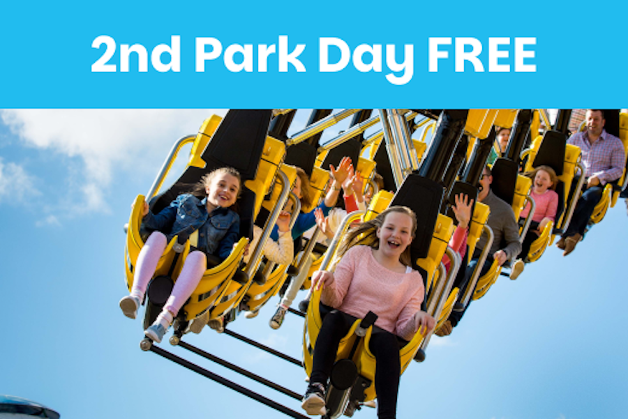 2nd Park Day FREE exclusive offer with Paultons Breaks and Paultons Park tickets