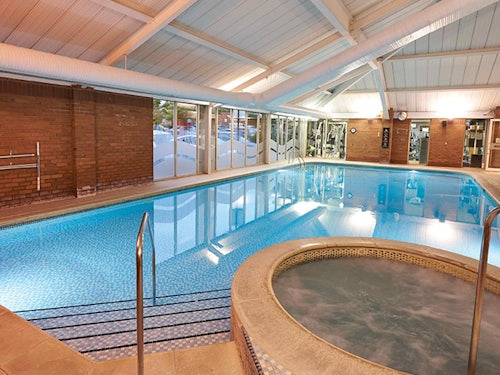 Hotel swimming pool and spa bath