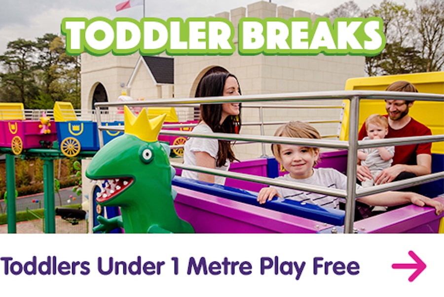 Toddlers go free at Paultons Park and Peppa Pig World
