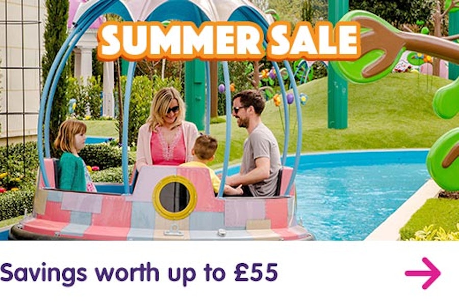 Summer sale now on with Paultons Park and Peppa Pig World