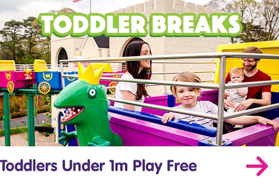 Toddlers under 1 metre go free to Paultons Park
